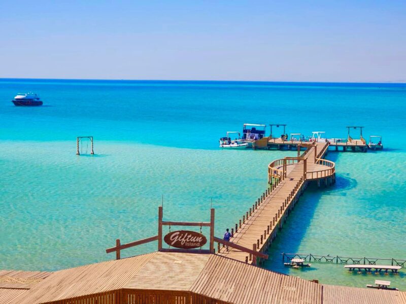Spettacolare escursione Orange Island snorkeling da Makadi Bay in barca