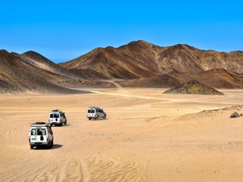 Super safari in jeep a Port Ghalib con quad e cammello